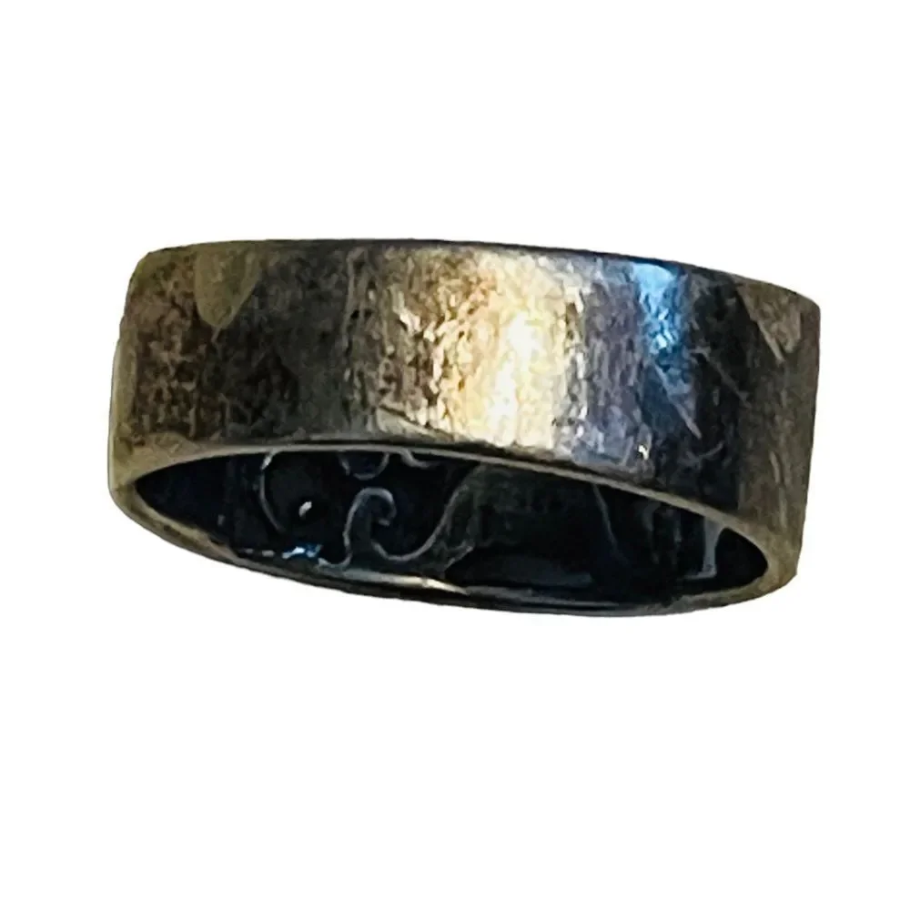 10/$25🦋 Silver Filagree Cutout Ring - Size 7.5